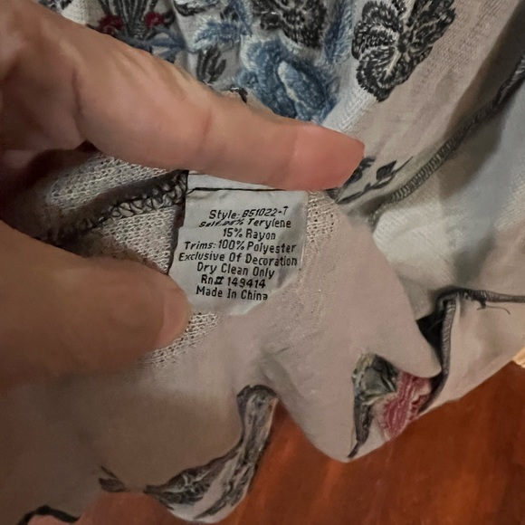 Johnny was Beautiful long hooded kimono sweater. LIKE NEW XL - Picture 5 of 6